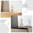 thumbnail image 3 of LOLIPPYY Embouts de Rideaux en Bois Lot de 1 Kaki pour Bordures de Meubles, 3 of 8