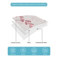 thumbnail image 5 of Pink Ombre Botanical Full Size Down Alternative Comforter, Lightweight Comforter Quilt Bedding Set with Pillow Shams Watercolor Pastoral Leaf Farmhouse All Seasons Bed Comforter Duvet Insert 78"x90", 5 of 7
