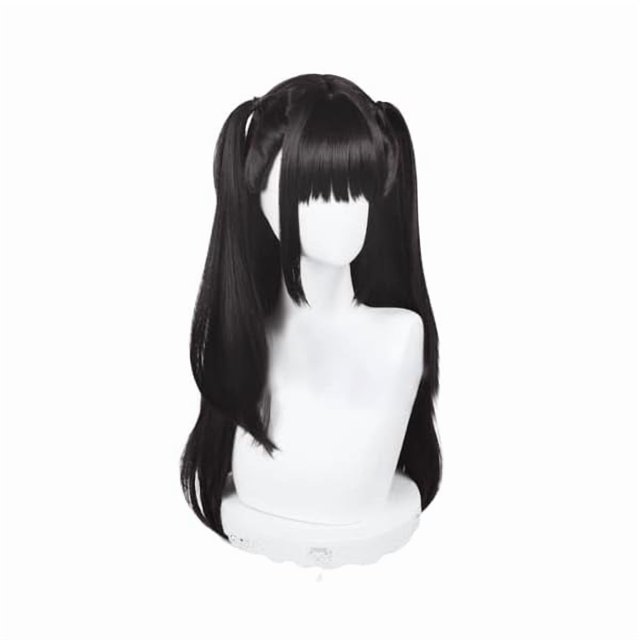 wonima44 26Inch Yaozhi Women Cosplay Black Brown Wig Halloween Game Long Girl Hair Party Anime Cos Wig Accessories (Yaozhi)