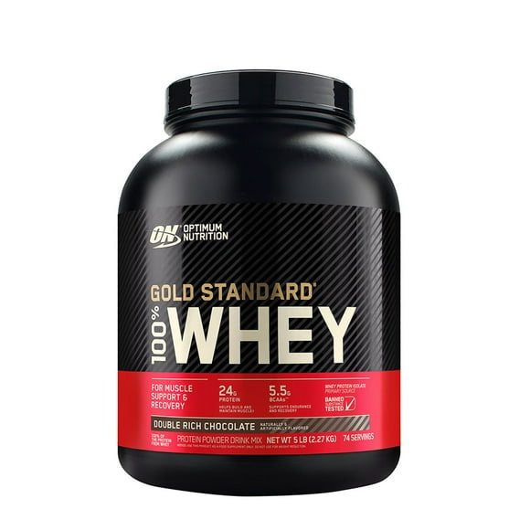 GOLD STANDARD %100 WHEY DOUBLE RICH CHOCOLATE 5 LBS OPTIMUM NUTRITION GOLS STANDARD %1OO WHEY DOUBLE RICH CHOCOLATE