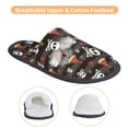 thumbnail image 3 of Fotbe Pirate skull Pattern Women's Fuzzy Slippers Plush Slippers Fluffy Winter House Shoes Indoor and Outdoor-Large, 3 of 8