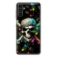 thumbnail image 1 of MUNDAZE Samsung Galaxy A13 Shockproof Clear Hybrid Protective Phone Case Fantasy Paint Splash Pirate Skull Cover, 1 of 5