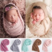 Newborn Photography Props Wrap Handmade Pearl Decor Wrap Blanket Swaddle Baby Photo Props