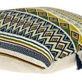 thumbnail image 5 of Nassau Collection Bohemian Style Geometric Tapestry Pattern Cotton Throw Pillow with Tassels  - 20", 5 of 8