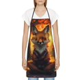 thumbnail image 3 of Sikiie Sunset Maple Tree Fox Aprons for Kitchen Cooking Aprons, Chef Apron for Men Women Chef, 3 of 7