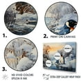 thumbnail image 3 of Designart "Symphony Of Winter Penguins" Penguin Floater Framed Wall Art Living Room, 3 of 5