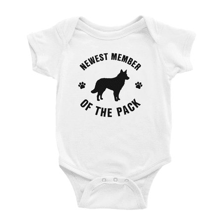 

Newest Member of The Pack Mudi Dog Cute Baby Jumpsuits