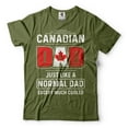 thumbnail image 4 of Mens Canadian Dad T-shirt Canadian Shirts Canada Day Shirt Canada Flag Tee Dad Patriotic Shirt (Small Navy Blue), 4 of 6