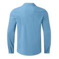 thumbnail image 3 of Neewe Button Down Linen Shirts for Men Casual Long Sleeve Regular Fit Cotton Beach Shirts, 3 of 6
