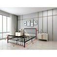 thumbnail image 3 of Metal Queen PLatform Bed Frame Black Color,No Box Spring,Easy Assembly, 3 of 6