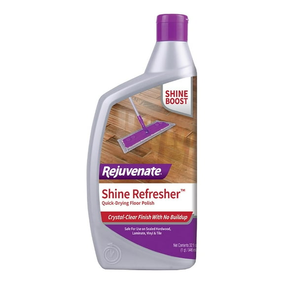 Rejuvenate Shine Refresher Floor Polish Renews Shine On Newer And Recently Restores Floors Including Sealed Hardwood, Laminate, Vinyl And Tile, 32 Ounces C67