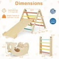 thumbnail image 3 of Spaco 7-in-1 Indoor Climbing Toys for Toddlers with Reversible Ramp, Wooden Indoor Playground for Children Aged 3-14, Natural, 3 of 4