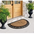 thumbnail image 5 of A1 Home Collections Natural Coir & Rubber Durable Anti-Shed Doormat, 30 x 48 Inch, Half Round Bronze, 5 of 8