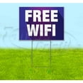 thumbnail image 1 of Free Wifi (18" x 24") Yard Sign, Includes Metal Step Stake, 1 of 6