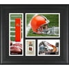 Cleveland Browns Team Logo Framed 15" x 17" Collage with Game-Used Football