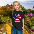 thumbnail image 5 of MKOSPLRT Red White and Blue Shirts for Kid 3-10 Years Short Sleeve Crew Neck 4th of July Tshirts Cute Stars and Stripes Graphic Tees, 5 of 9