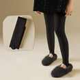 thumbnail image 5 of NAISIBABY Girls Footless Tights, Fleece Lined High Waisted Stretchy Winter Warm Ballet Pantyhose Black 3-5T, 5 of 7