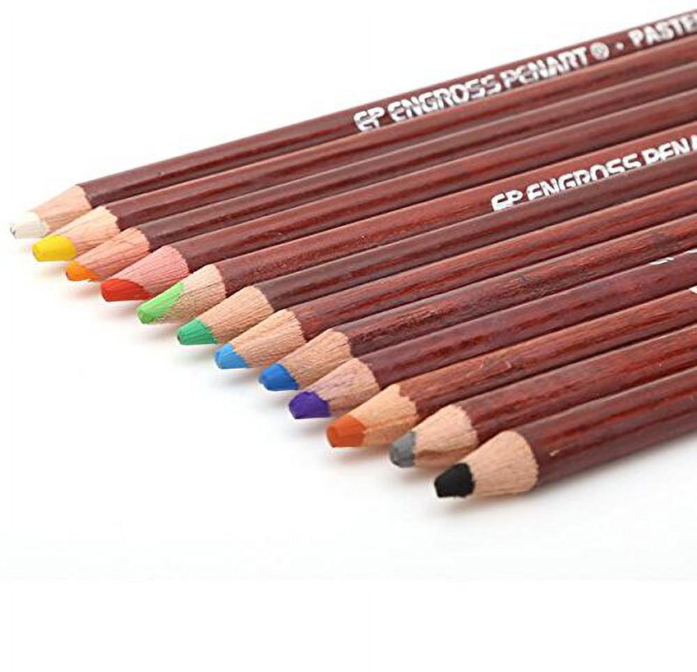 12 Non-toxic Professional Soft Pastel Pencils Drawing Sketches