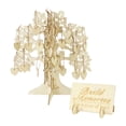 thumbnail image 1 of Libro de invitados de boda, libro de letreros con rodajas de madera, marco de madera, árbol de invitados de boda para recepción de aniversario, fiesta, 1 of 9