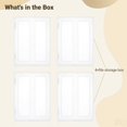 thumbnail image 5 of 4PCS A4 Portable Project Cases, Transparent Scrapbook Paper Storage Box, Plastic Documents Holder, Paper Accessories Organizer for Home, Office, School, 5 of 6