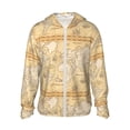 thumbnail image 1 of Fotbe World Map Chaqueta con Protección Solar UPF 50+ para Hombre y Mujer, Camisa con Capucha y Bolsillos-Small, 1 of 7