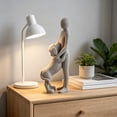 thumbnail image 5 of Cheapark 96、Animal Resin Statue Human and Dog Tabletop Sculpture Art Craft for Office Living Room Rustic Home Ornament Display, 5 of 6
