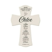 LifeSong Milestones 8x11.25in Black Wall Cross_Chloe Baby Dedication