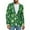 Saint Patrick Shamrocks, variant on Jacket Blazer for Men Size XS Knit Casual Jacket Blazer with Pockets Lightweight Sports Jackets Mens St Patrick Day Outfits, Saint Patricks Shamrocks