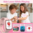 thumbnail image 6 of Blackview Kids Smart Watch for Boys Girls, 1.75" HD Touch Screen, 32 Educational Games, Music Player, Habit Tracker, Pedometer, IP68 Waterproof, Alarm Calculator, Gift Idea (Pink), 6 of 9