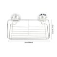 thumbnail image 2 of Nikou Bathroom Rack Shower Shelf Basket with Suction Cup Removable Wall Mounted Storage Shelf, 2 of 8