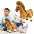 thumbnail image 1 of Hearth & Gear Cheval en Peluche Réaliste avec Doux pour Enfants et Adultes Collectionnable, 1 of 6