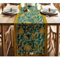 thumbnail image 1 of Vargottam Double Layer Cotton Table Runner with Border - Floral Print, Machine Washable - Dining Table Dcor for Farmhouse & Modern Homes, 1 of 6