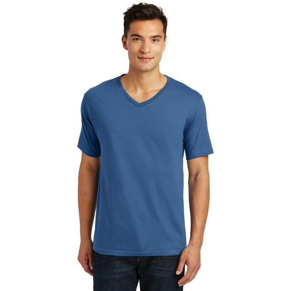 District Made 153 Mens Perfect Weight V Neck Tee DT1170