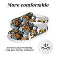 thumbnail image 6 of Daiia Happy Halloween2 Print Women’s Fuzzy Slippers Memory Foam Lightweight House Shoes Cozy Loafer Flannel House Shoes-40/41, 6 of 7