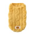 thumbnail image 2 of Chaleco de suéter para perros Ropa de abrigo de dibujos animados de vellón de doble cara para el hogar (Amarillo M) Likrtyny Para estrenar, 2 of 5