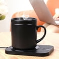 thumbnail image 2 of AYktou Mug Warmer-Fast Heating Coffee Mug Warmer for Desk with Auto Shut Off and Temp Settings,USB Plug and Play,Ideal Coffee Gifts Accessories Keep Warmer for Beverages,Coffee,Tea,Water, 2 of 13