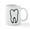White, variant on CafePress - Tooth / Zahn / Dent / Diente / Dente / Tand Mug - 11 oz Ceramic Mug - Novelty Coffee Tea Cup