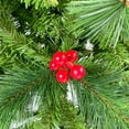 thumbnail image 6 of 7.4FT Upside Down Christmas Tree Pre-lit Artificial Christmas Pine Trees with Metal Stand, Artificial Berries and Santa's Legs Xmas Trees for Holiday Carnival Party Home Decorations, Green + Steel, 6 of 9