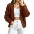 thumbnail image 6 of Edvintorg Womens Cardigan Long Sleeve Casual Sweater Fall Winter Open Front Knit Cardigans Women's Clothing Red S-XL, 6 of 6