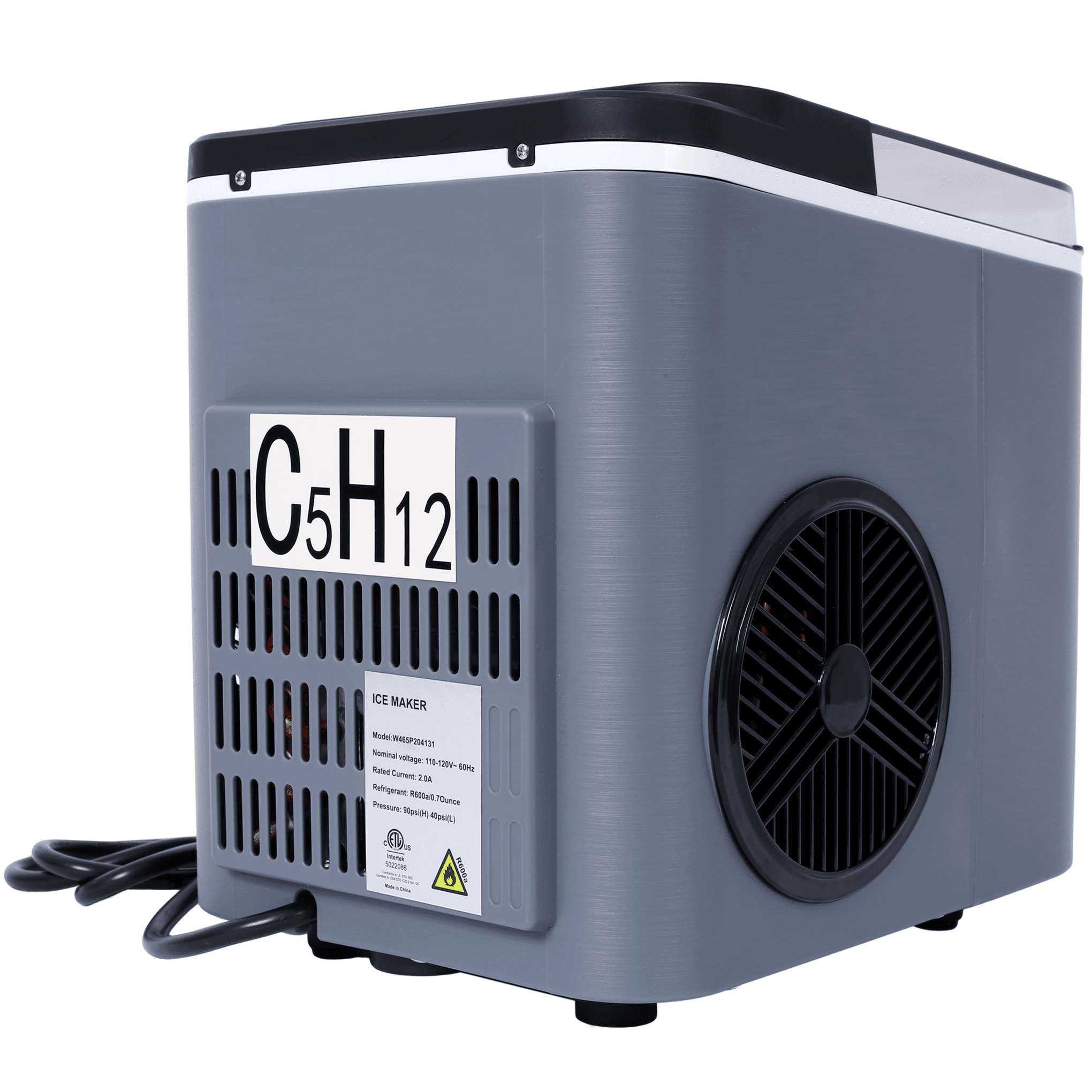 Ice Maker Countertop, Portable Ice Machine, Self-Cleaning Ice Makers with Basket and Scoop