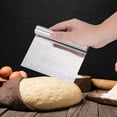 thumbnail image 2 of 2pcs Household Kitchen Stainless Steel Scale Pastry Cutter Dough Scraper Bake Tool, 2 of 5