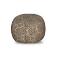 thumbnail image 1 of Antique Oriental Storage Toy Bag Chair, Rhythmic Abstract Circular Petals Ornaments Intricate Layout, Stuffed Animal Organizer Washable Bag, Large Size, Tan and Dark Sepia, by Ambesonne, 1 of 3