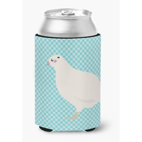 Carolines Treasures BB8131CC Texas Quail Blue Check Can or Bottle Hugger