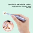 thumbnail image 2 of LED Light Ear Pick Ear Curette Earwax Removal Ear Pick USB Rechargeable Ear Wax Removal Nose Clean Clip Baby Adults Ear Nose Clean Tweezers Remover Set, 2 of 8