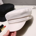 thumbnail image 4 of Fashion Summer Cotton Linen Women Flat Cap Berets Navy Hats Octagonal Cap WHITE, 4 of 8