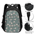 thumbnail image 3 of Balery Hedgehogs and Flowers Mochila con carga USB para hombre y mujer - Mochila impermeable y antirrobo para portátil con puerto USB para viajes, trabajo, estudios y universidad, 3 of 7