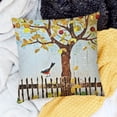 thumbnail image 2 of SHANXI Throw Pillow Cushion Cover, Winds of Fall View with Deciduous Branch Faded Leaves Gulls in Image, Decorative Square Accent Pillow Case 18x18in, 2 of 5