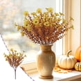 thumbnail image 5 of Fufafayo Autumn Artificial Bouquets, Fall Floral Arrangements for Home Decor, 12Pcs Plastic Flower Bunches for Outdoor Garden, Vase, Table Centerpiece, Thanksgiving Decoration, 5 of 6