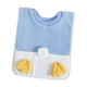 thumbnail image 3 of Babero para niños, suave y delicado, cuello ajustable, impermeable, para la saliva. Pies de pato azul, 3 of 9