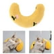 thumbnail image 1 of Almohada para mascotas, almohada para dormir, lindo cojín para abrazar, entrenamiento en forma de U, medio donut, juguete calmante, almohada para , amarillo, 1 of 10